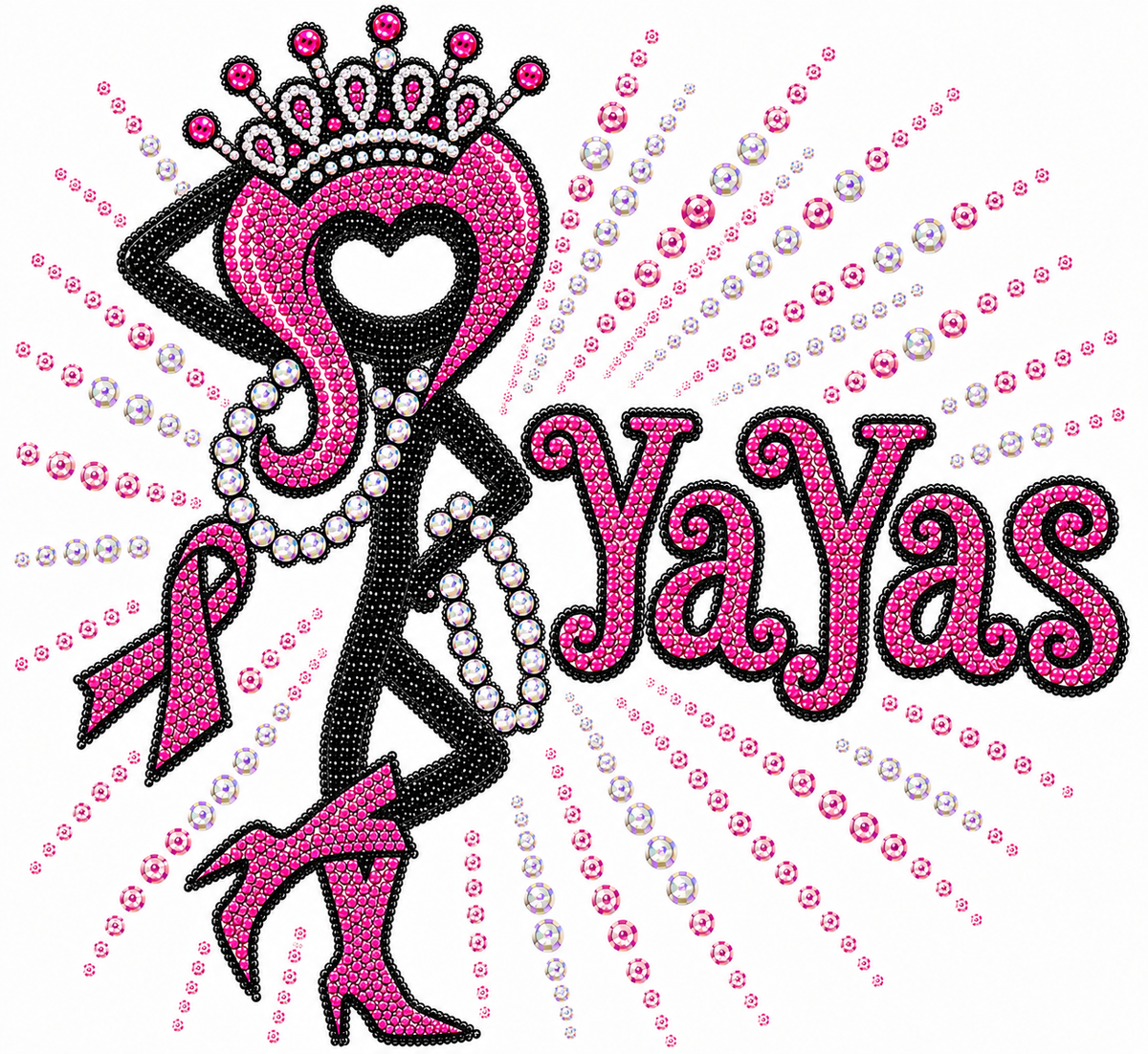 New YaYas Hot Fix Iron On/ Heat Press.          SOLD OUT
