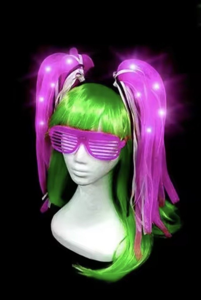 Pink  Lighted Noodle Hair Band